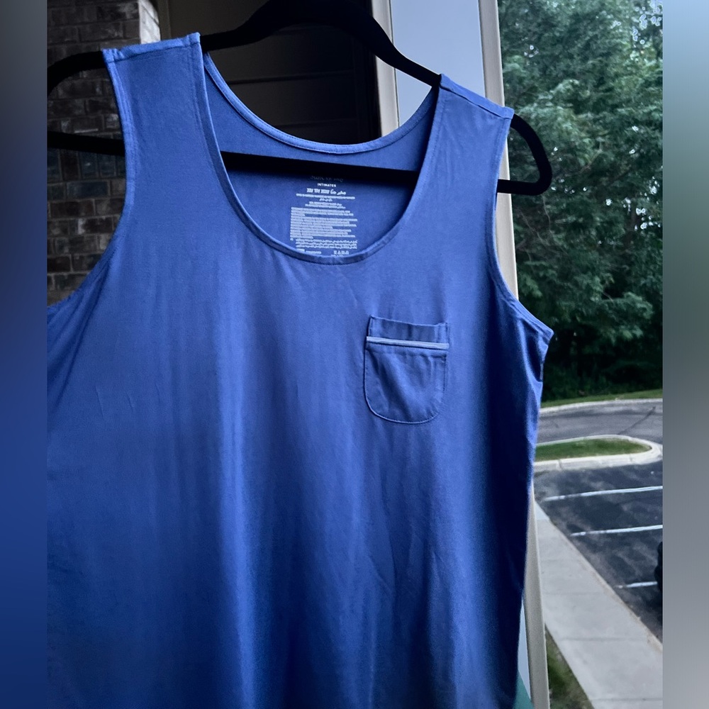 🆕 ✨🫐 State of Day Blue Tank Top XS Stretch Summer Sleeveless Loungewear Chic - Picture 5 of 7